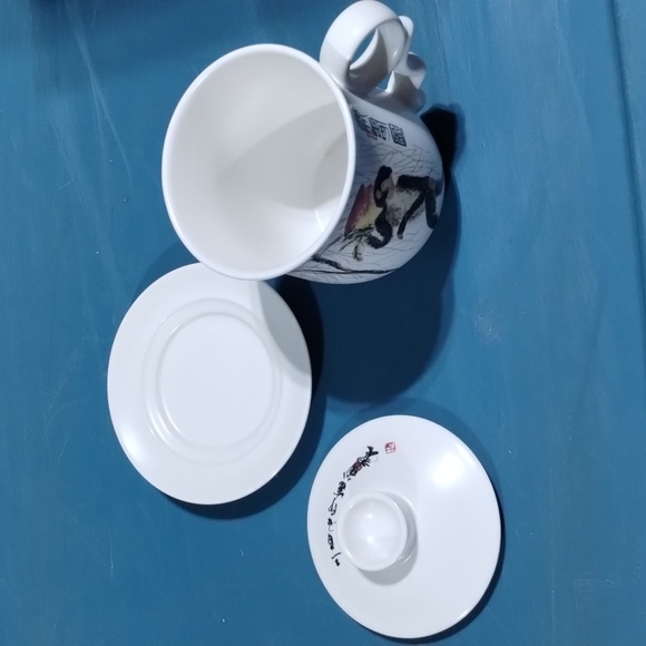 Teavana Capuchin Monkey Ceramics Exclusive Collection Porcelain mug tea cup - Picture 6 of 7